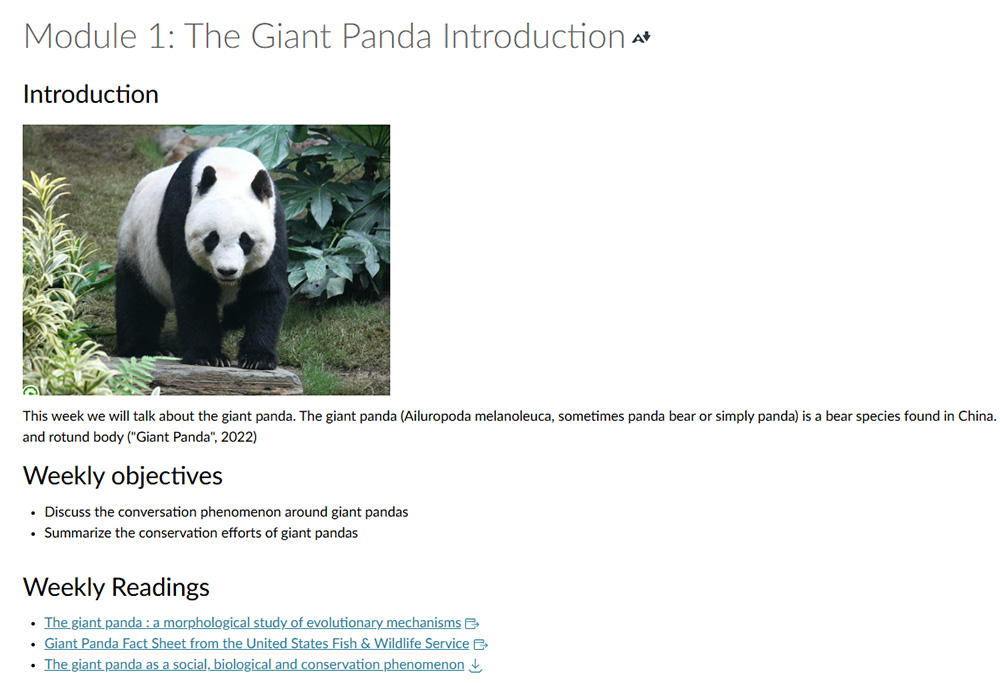 An example of good readability, see description below image for more info
